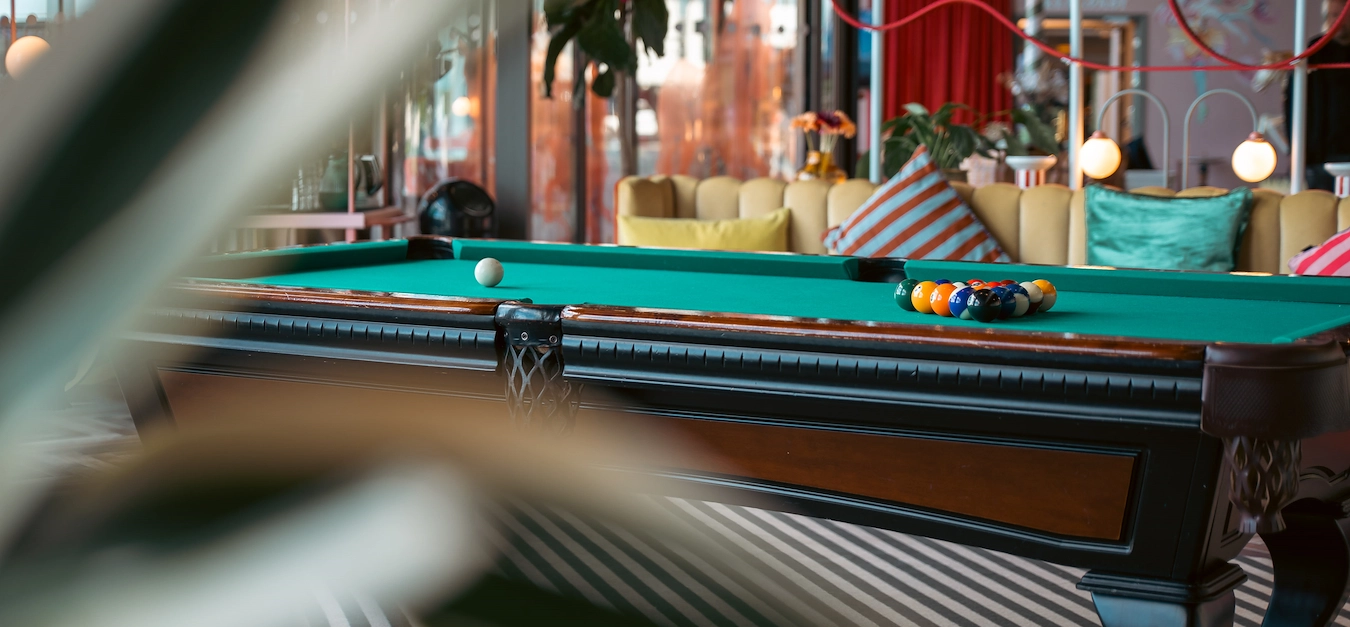 Pool table at the lobby