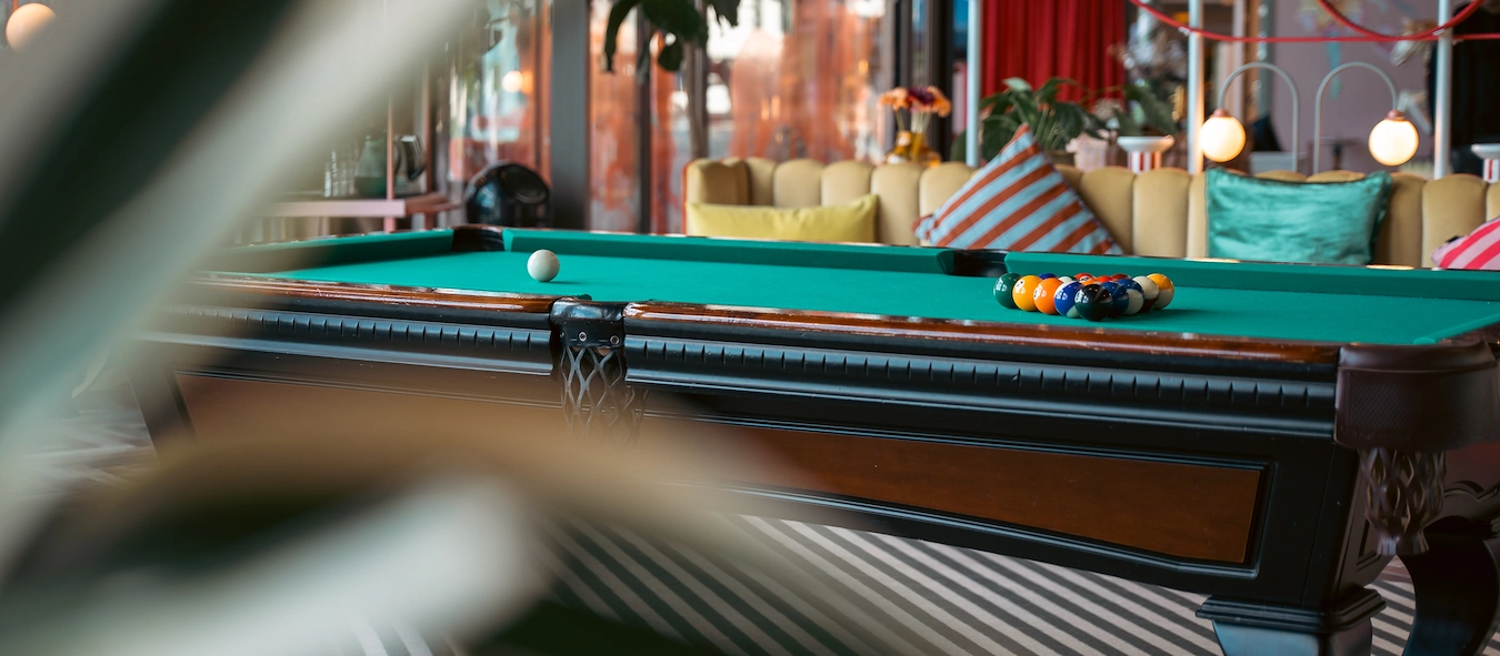 Pool table at the lobby