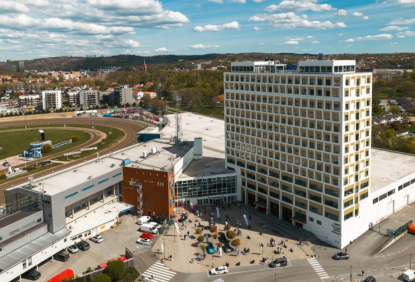 Drönarfoto Åby Arena